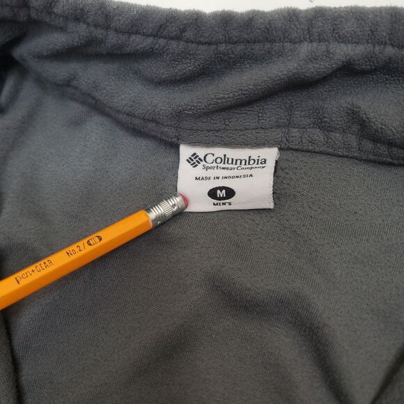 Columbia Pullover Mens Medium Long Sleeve 1/4 Zip Casual Shirt Lightweight Gray - Picture 5 of 13